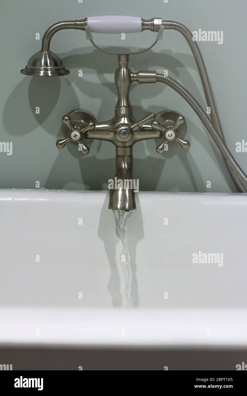 Running a bath home hires stock photography and images Alamy