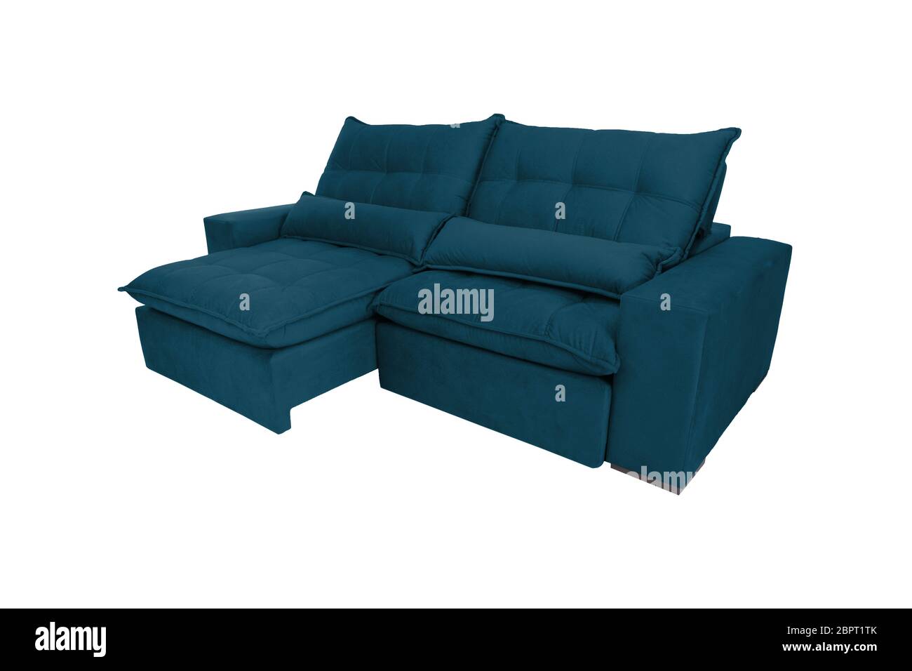 modern color suede couch sofa isolated on white background Stock Photo Alamy