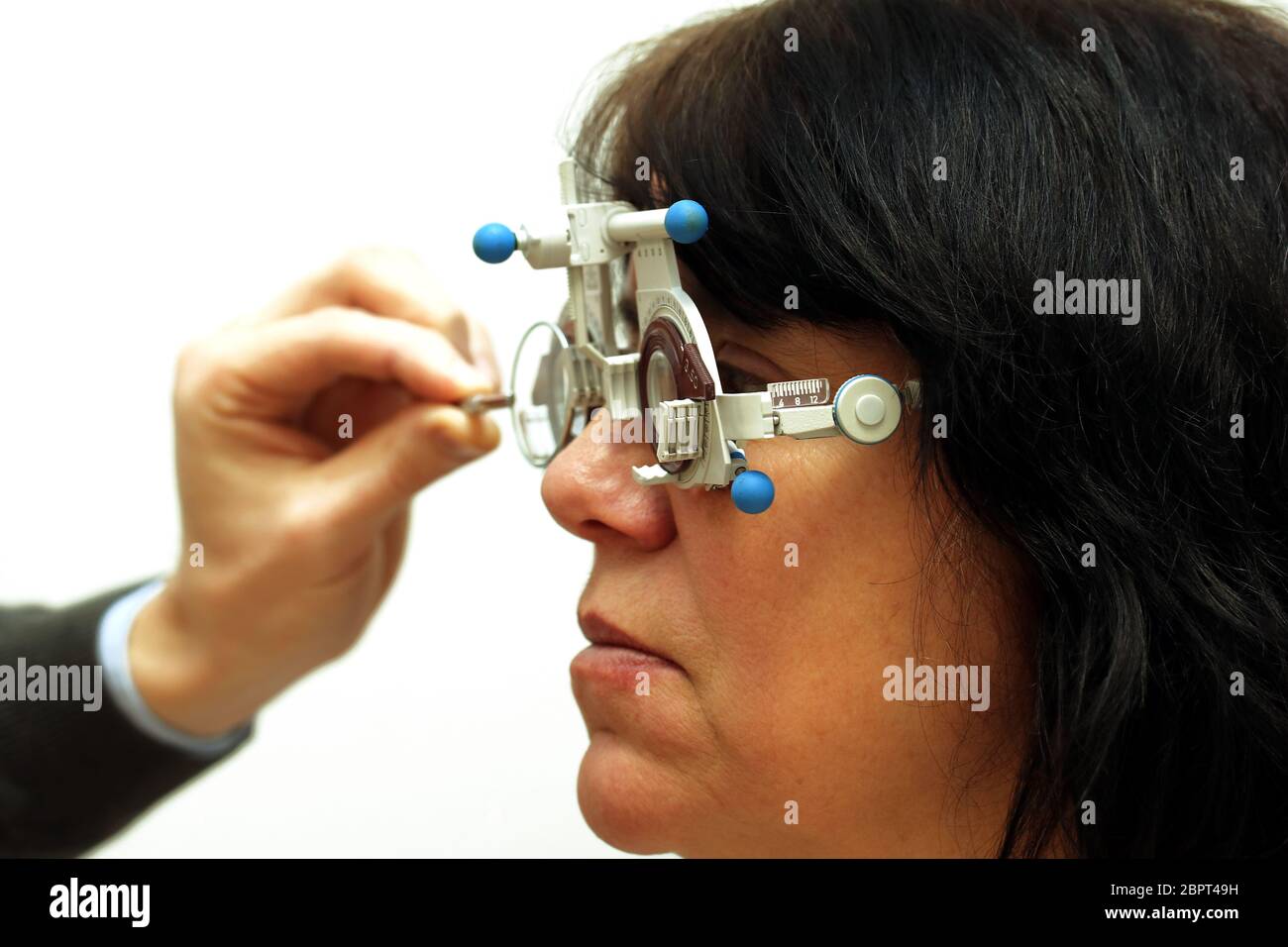 Beim Optiker Stock Photo