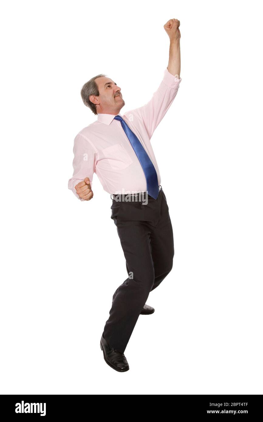 Happy mature man wide Cut Out Stock Images & Pictures - Alamy