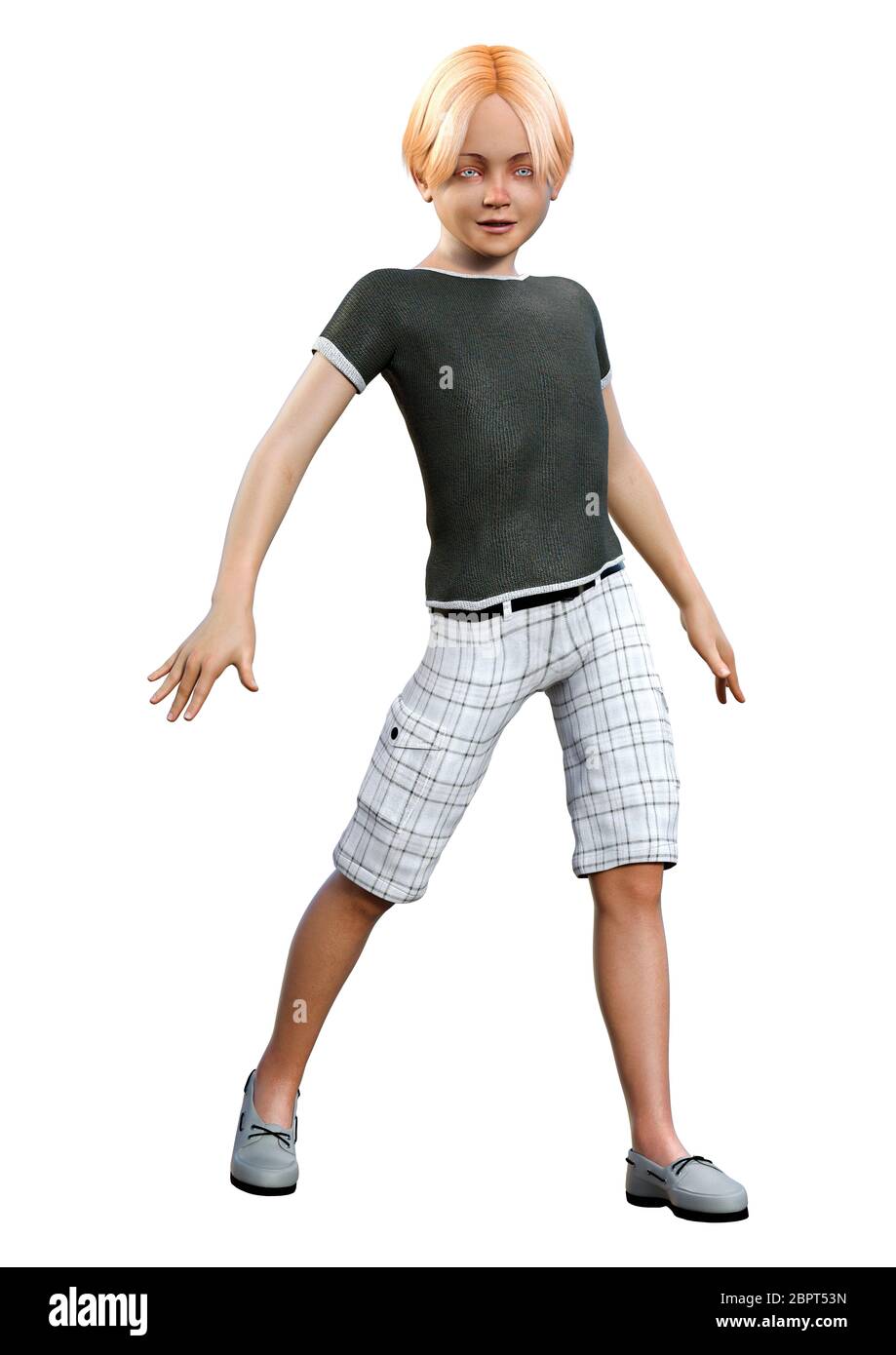 Boy Rendering 3D rendering of a teenager boy isolated on white background Stock Photo ...