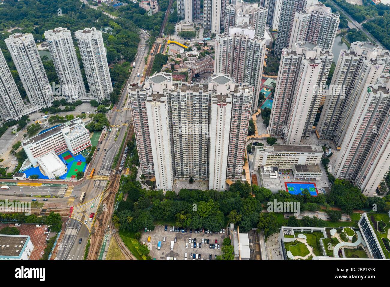 View of Hong Kong skyscraper building Stock Photo - Alamy