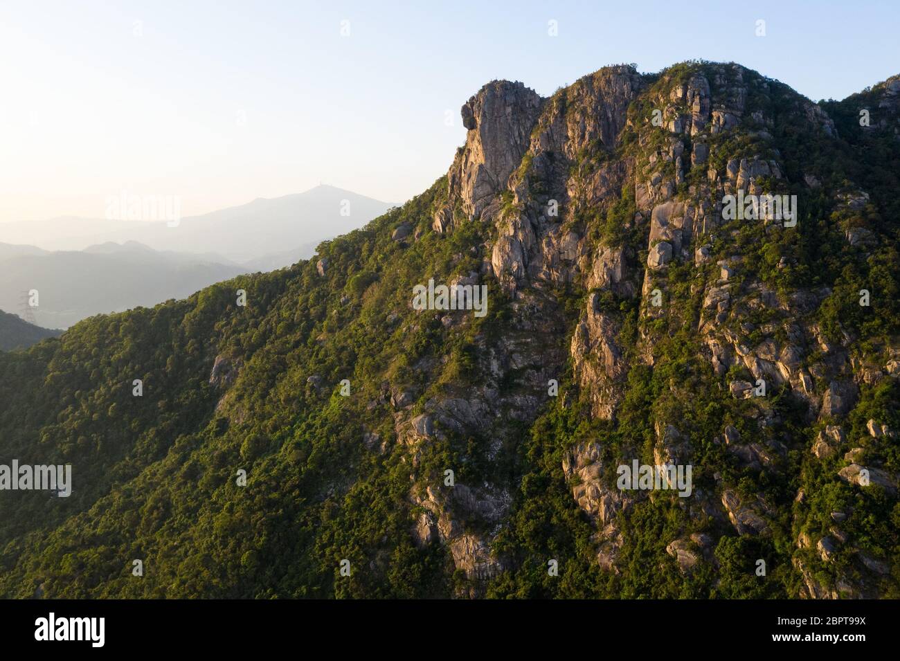 Lion Rock Mountain In Hong Kong Stock Photo Alamy