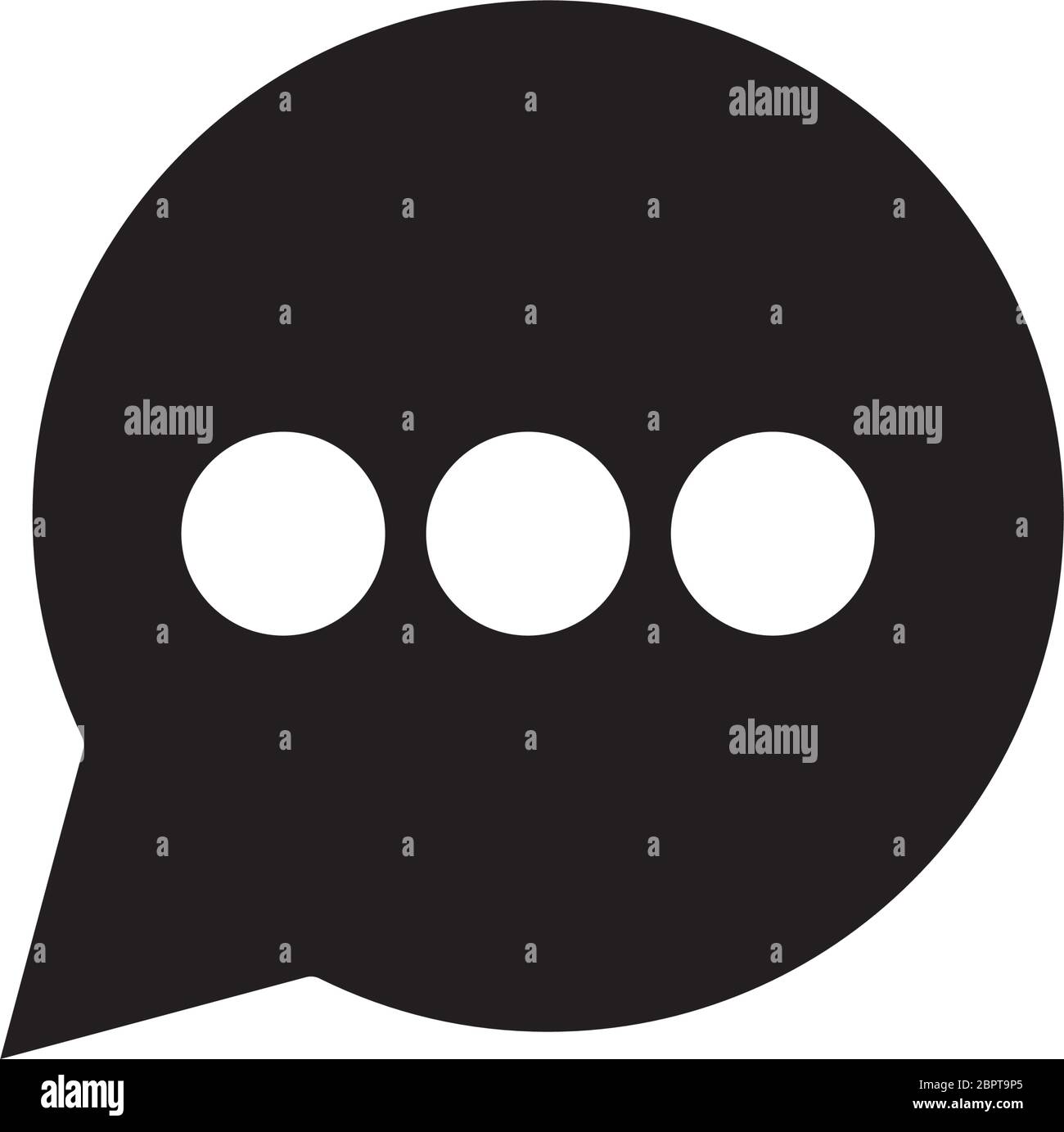 speech bubble silhouette style icon Stock Vector Image & Art - Alamy