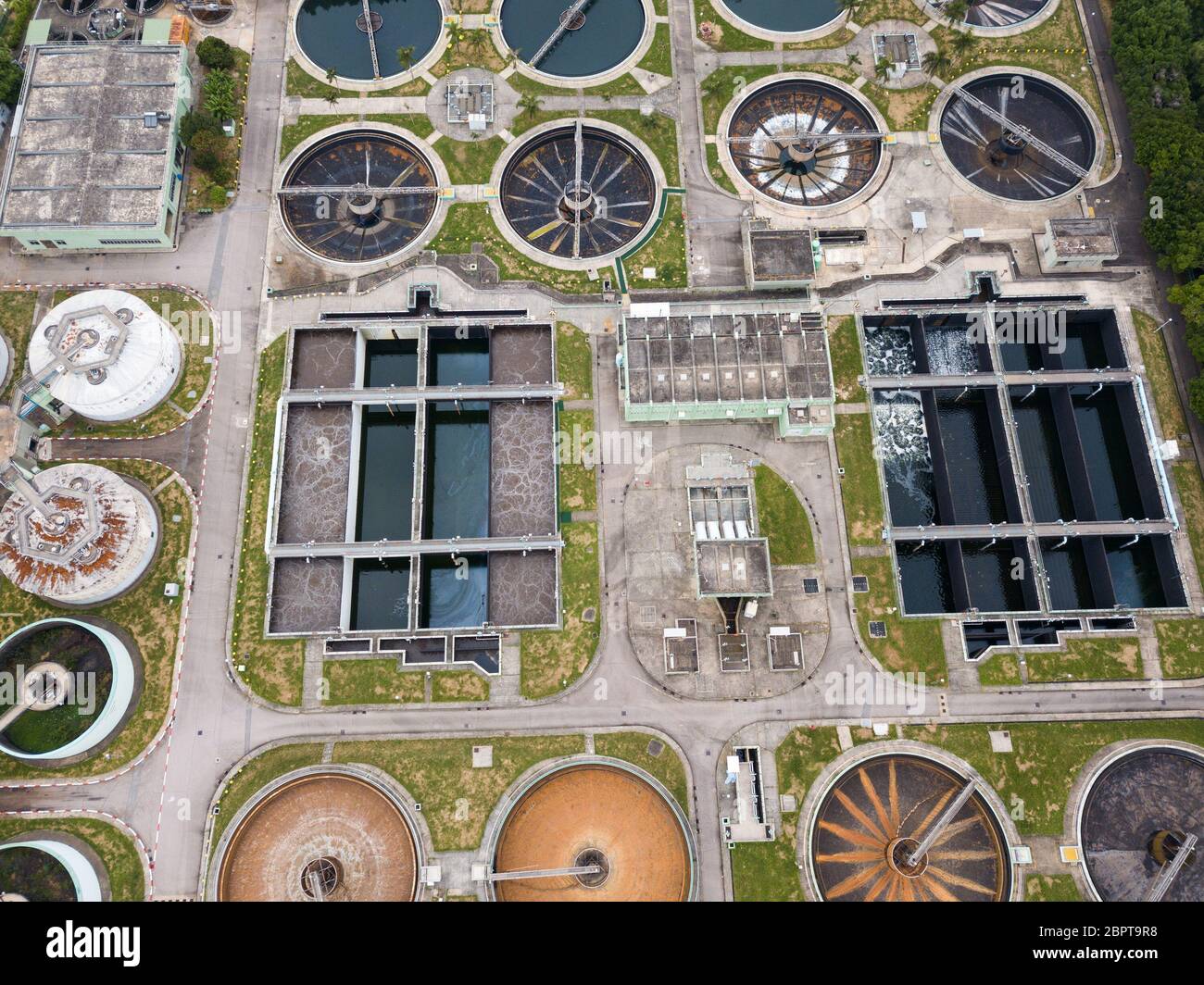 Sewage treatment plant in hong Kong Stock Photo - Alamy