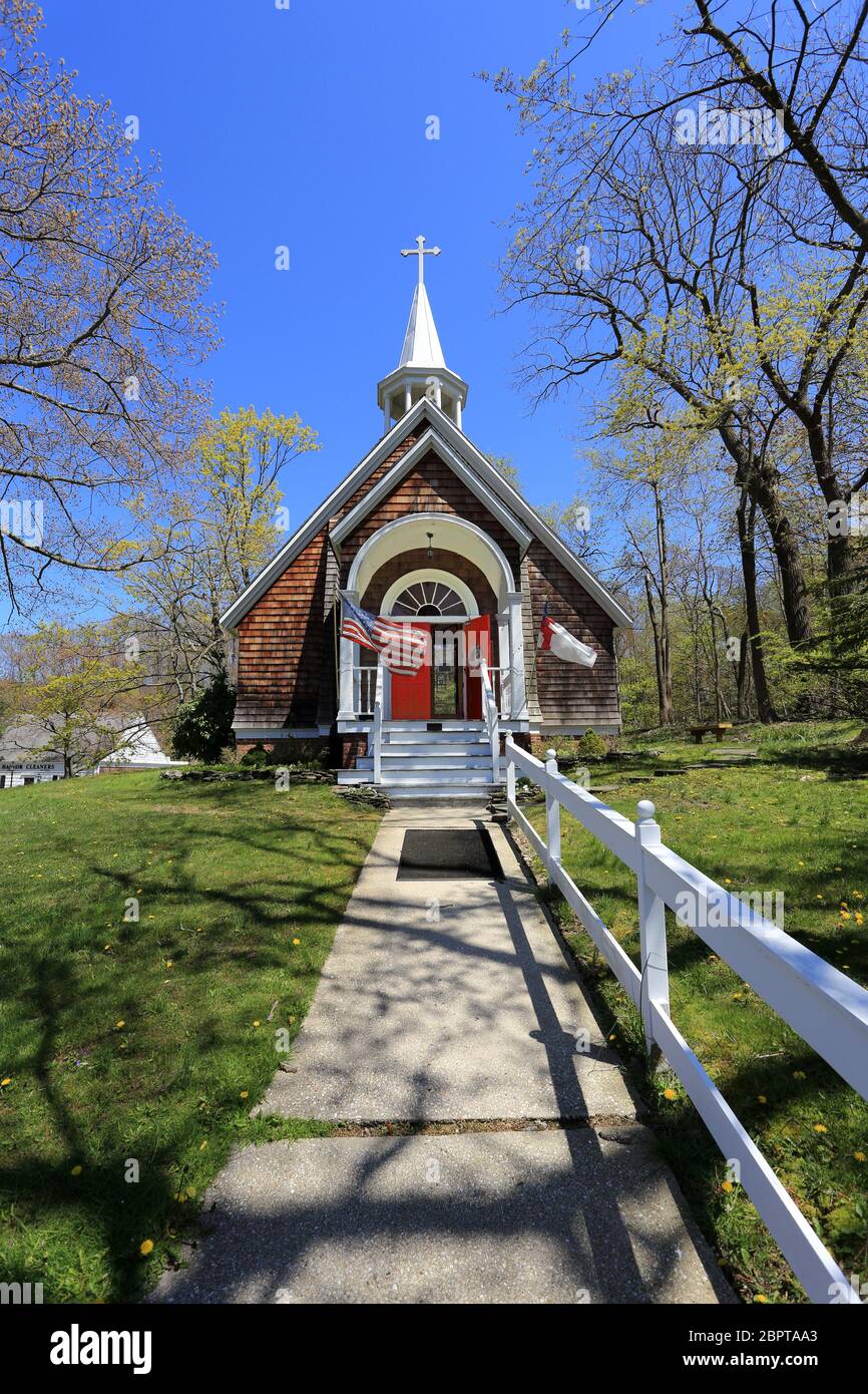 Church Stony Brook Long Island New York Stock Photo Alamy