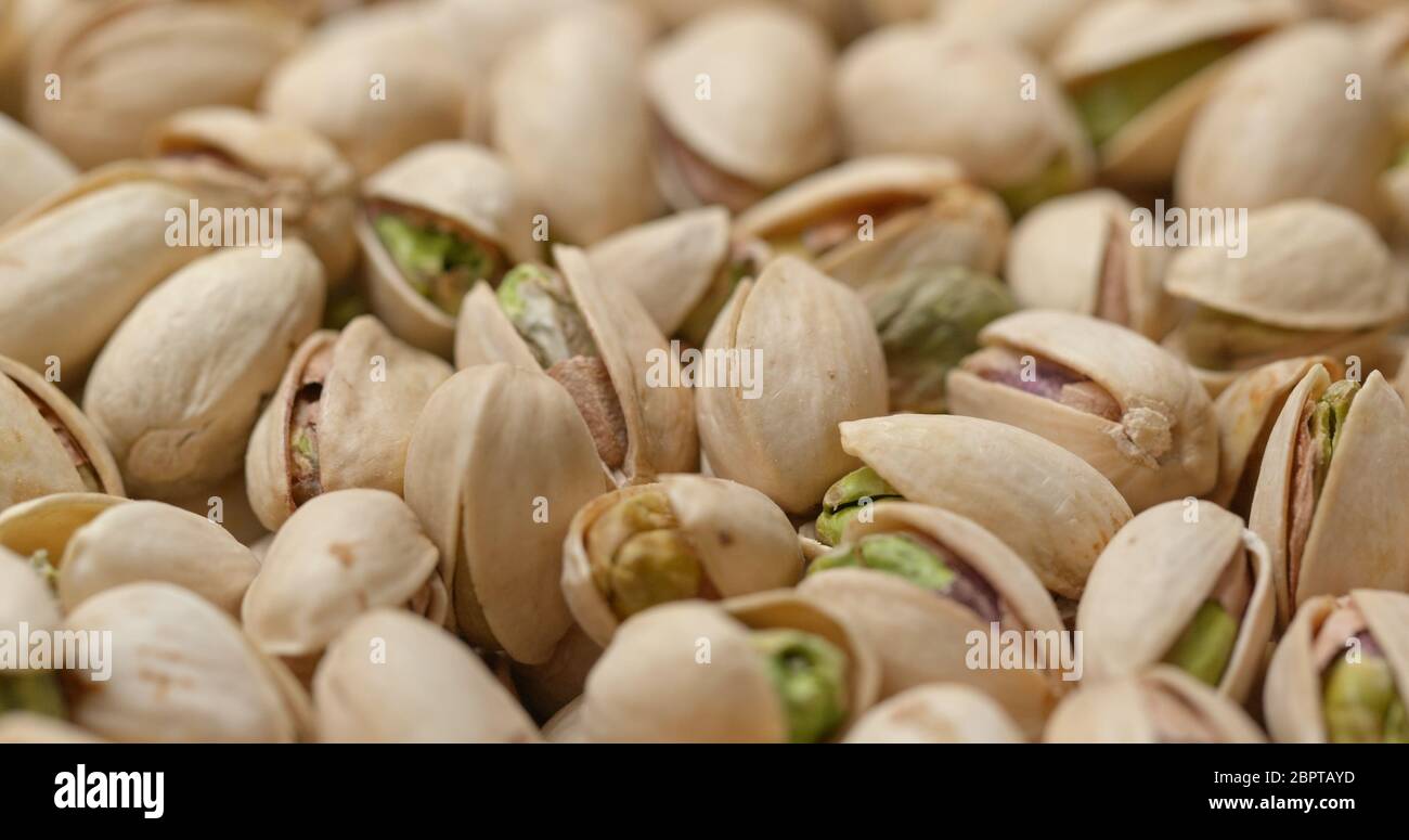 Stack of Baked pistachio Stock Photo Alamy