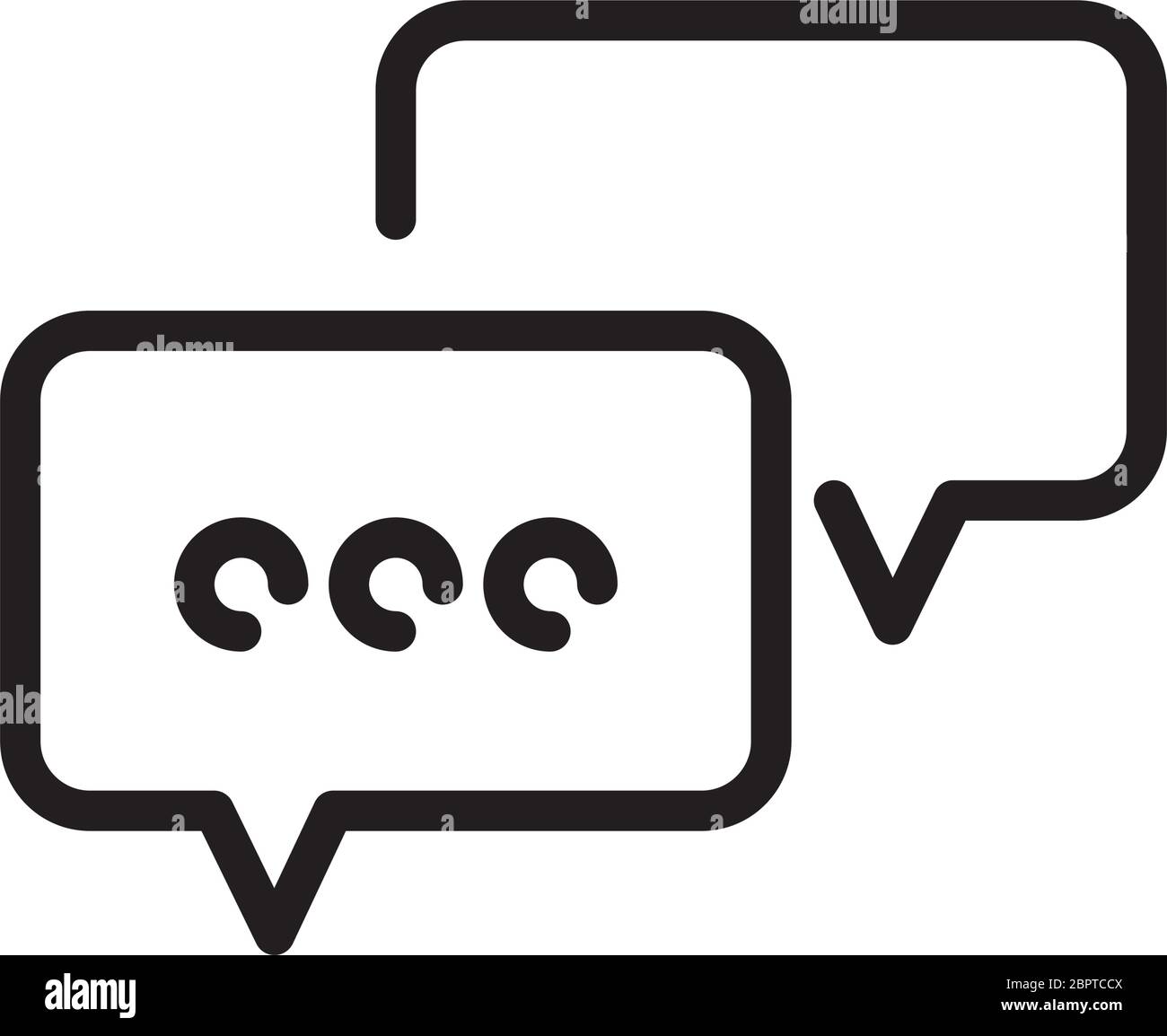 speech bubbles line style icon Stock Vector Image & Art - Alamy