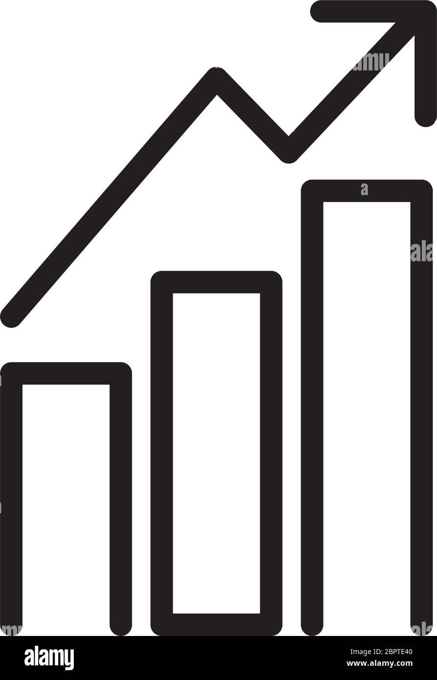statistics bars line style icon Stock Vector Image & Art - Alamy