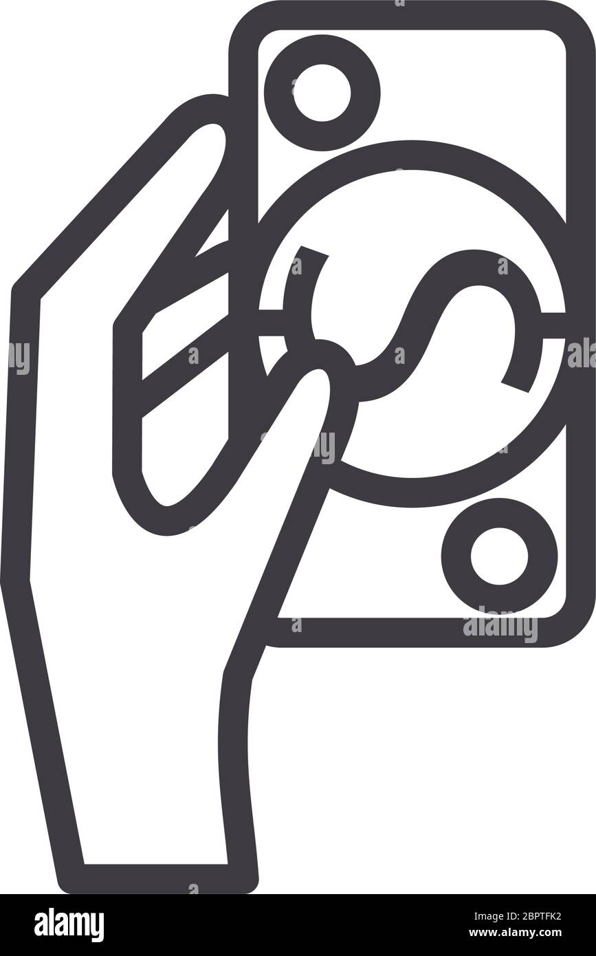 bill money dollar line style icon Stock Vector Image & Art - Alamy