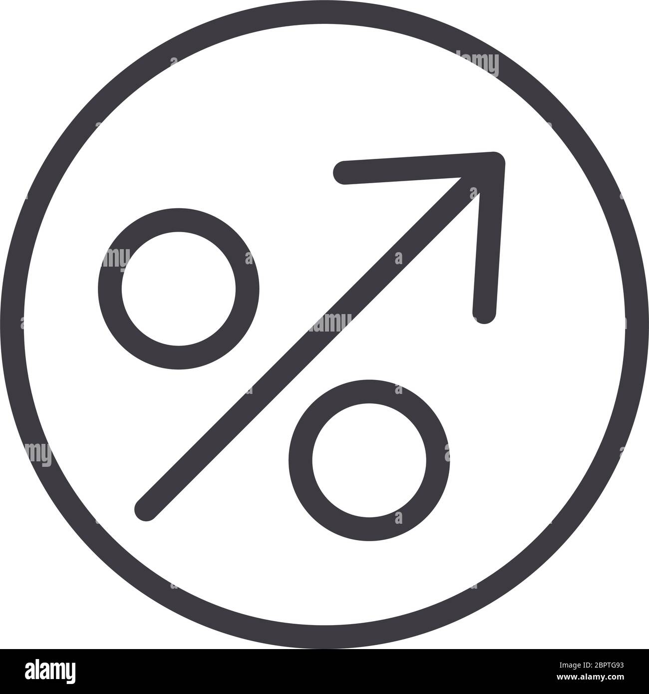 percent symbol line style icon Stock Vector Image & Art - Alamy