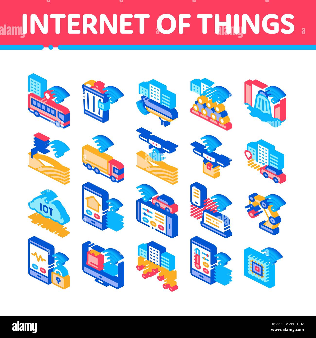Internet of things icons pack Stock Vector Images - Alamy