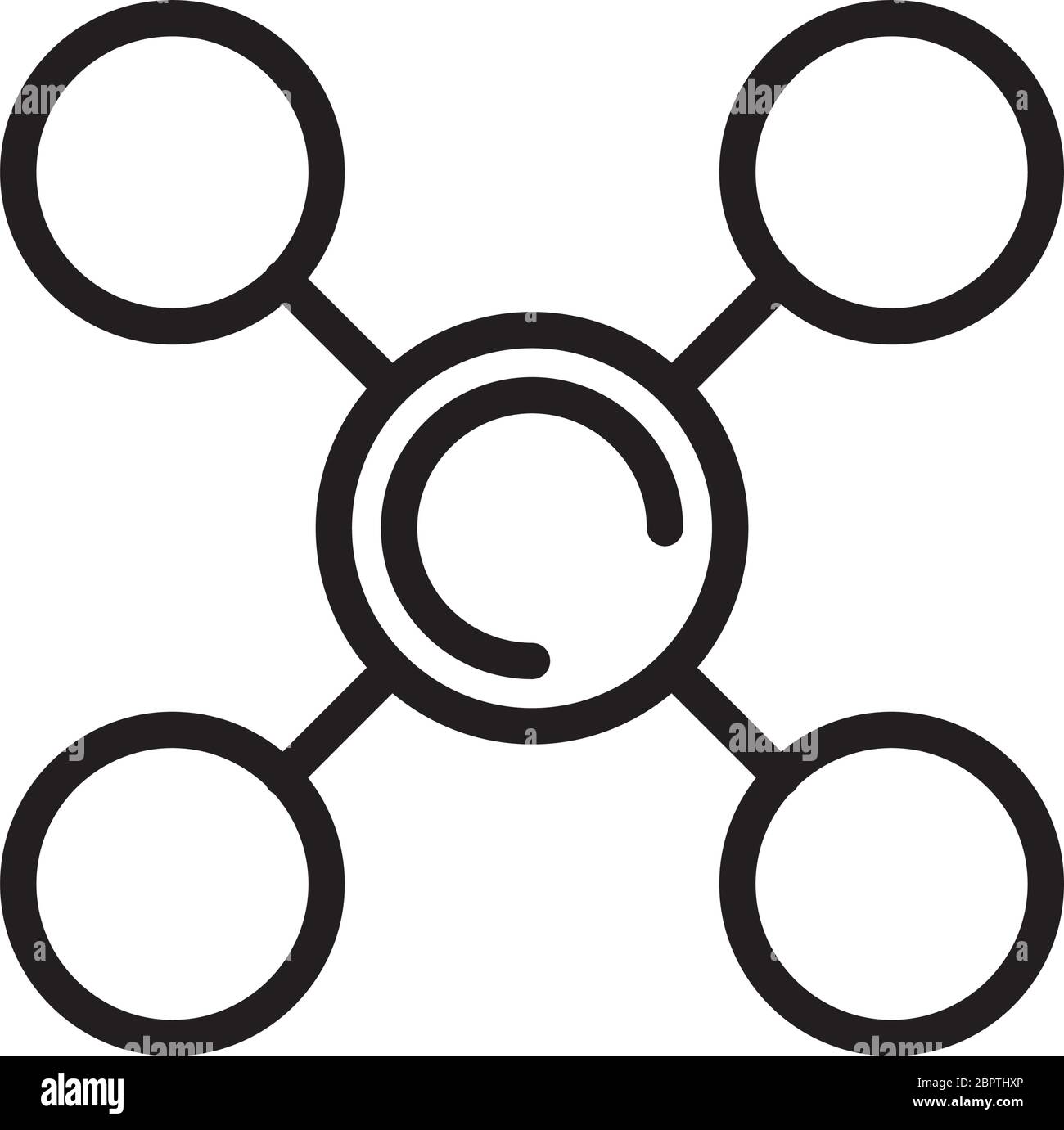atom molecule line style icon Stock Vector Image & Art - Alamy