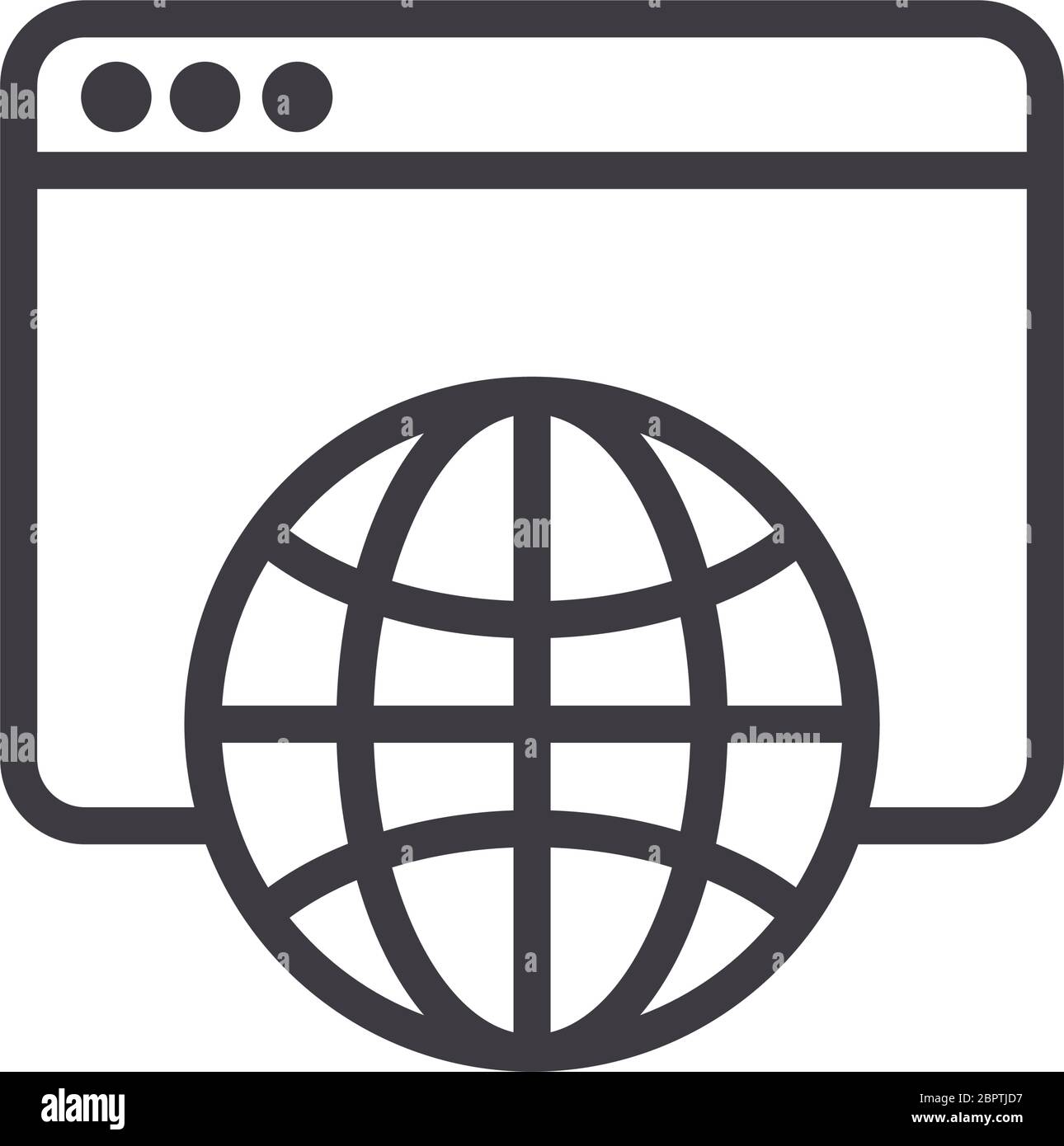 template with sphere browser line style Stock Vector Image & Art - Alamy