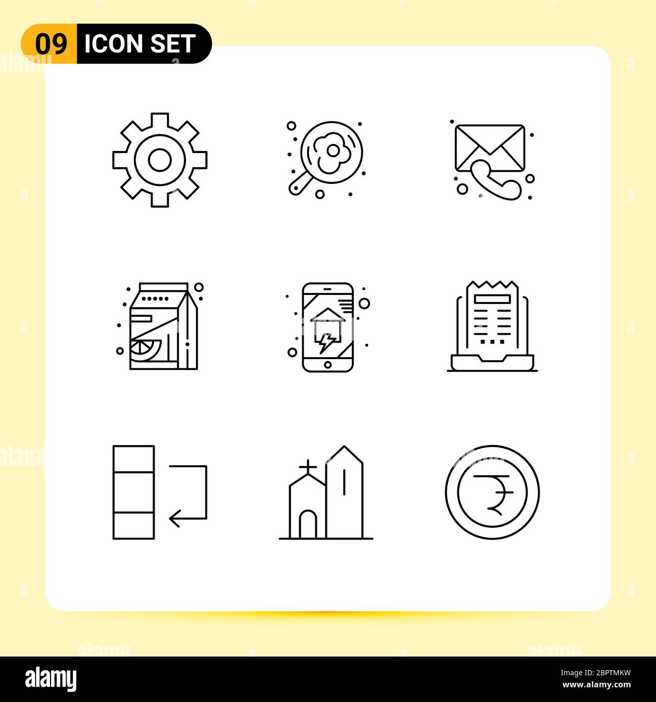 Stock Vector Icon Pack Of 9 Line Signs And Symbols For Smart House Home Networking Message Home Automation Pak Editable Vector Design Elements Stock Vector Image Art Alamy