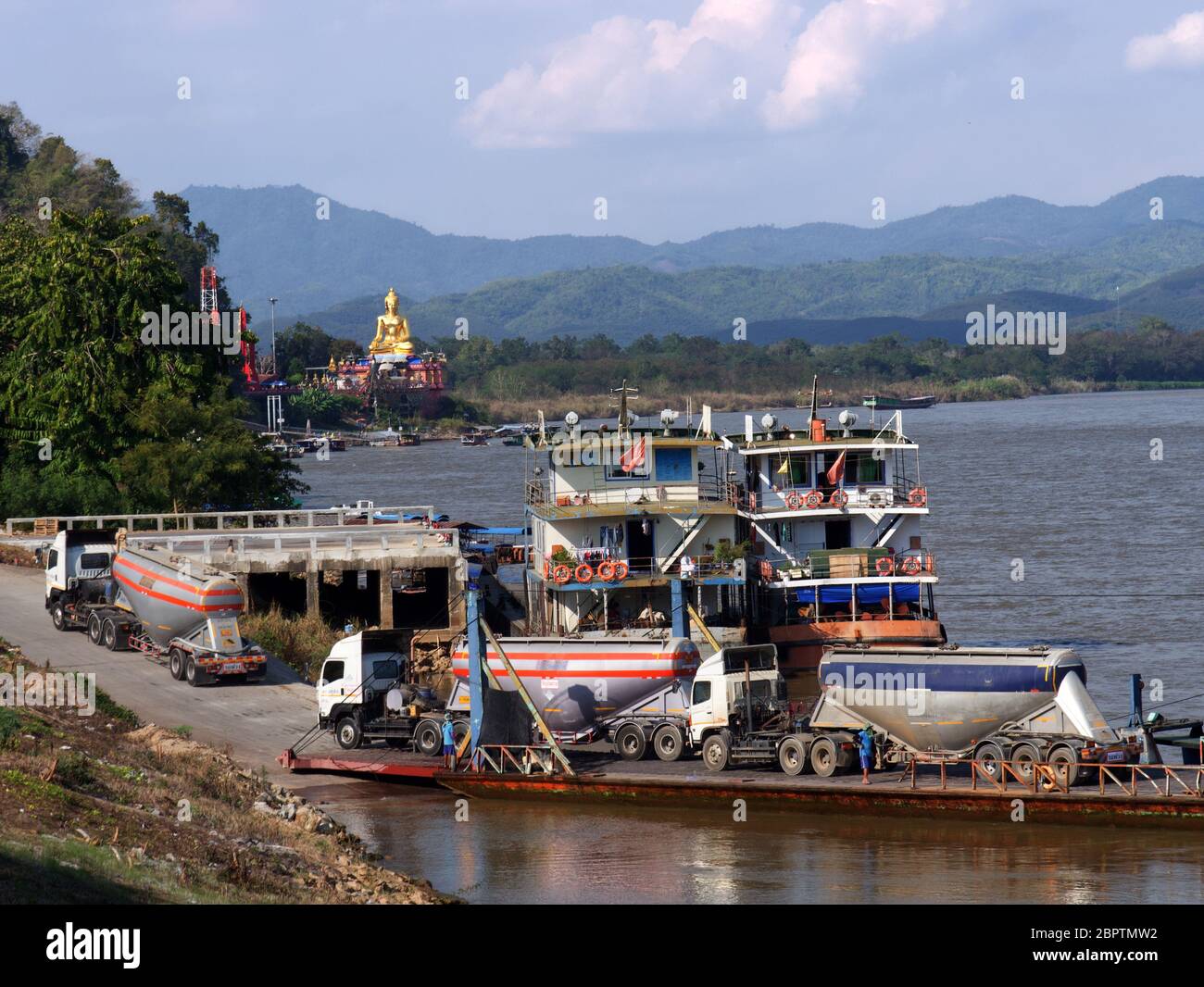 Golden Triangle Special Economic Zone In Laos Stock Photo