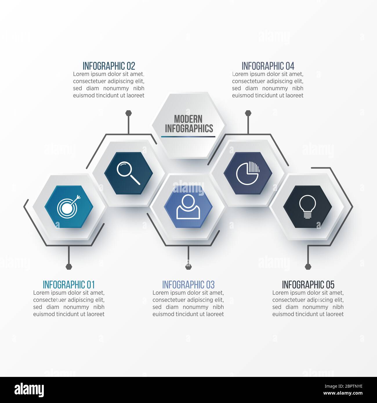 Vector 3D infographic template for presentation. Business data ...