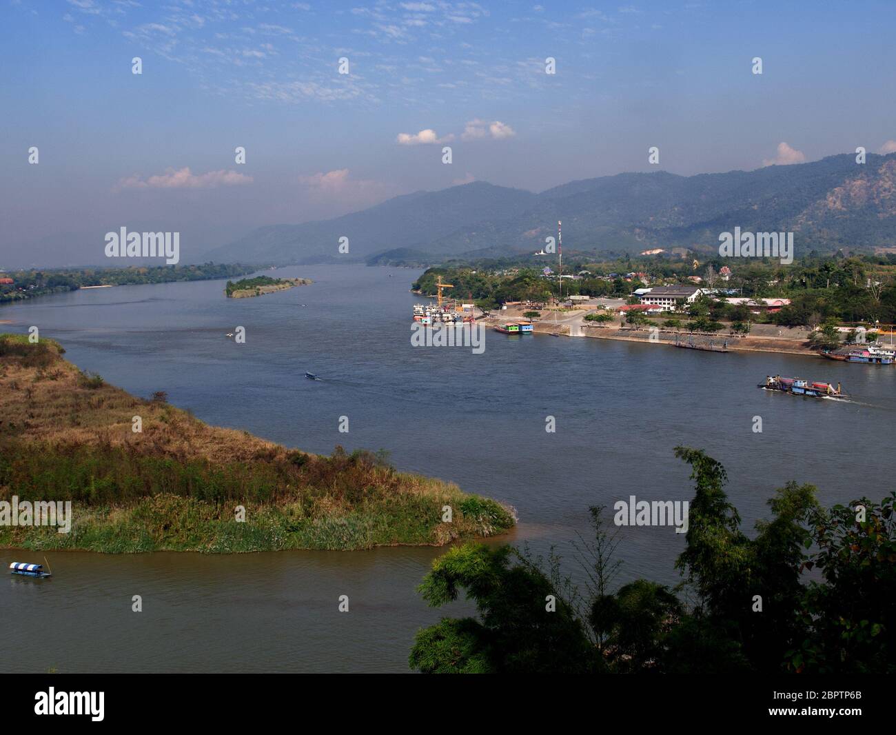 The golden triangle special economic zone in Laos Stock Photo - Alamy