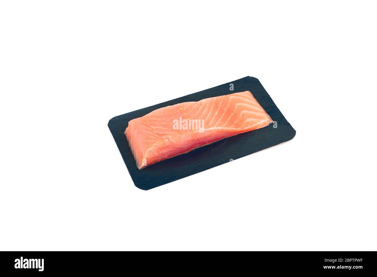 fillet of red fish in vacuum packing. Isolated on white Stock Photo Alamy