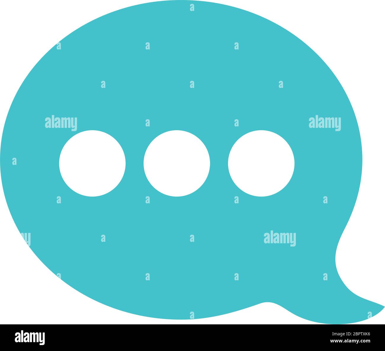 speech bubble icon over white background, flat style, vector ...