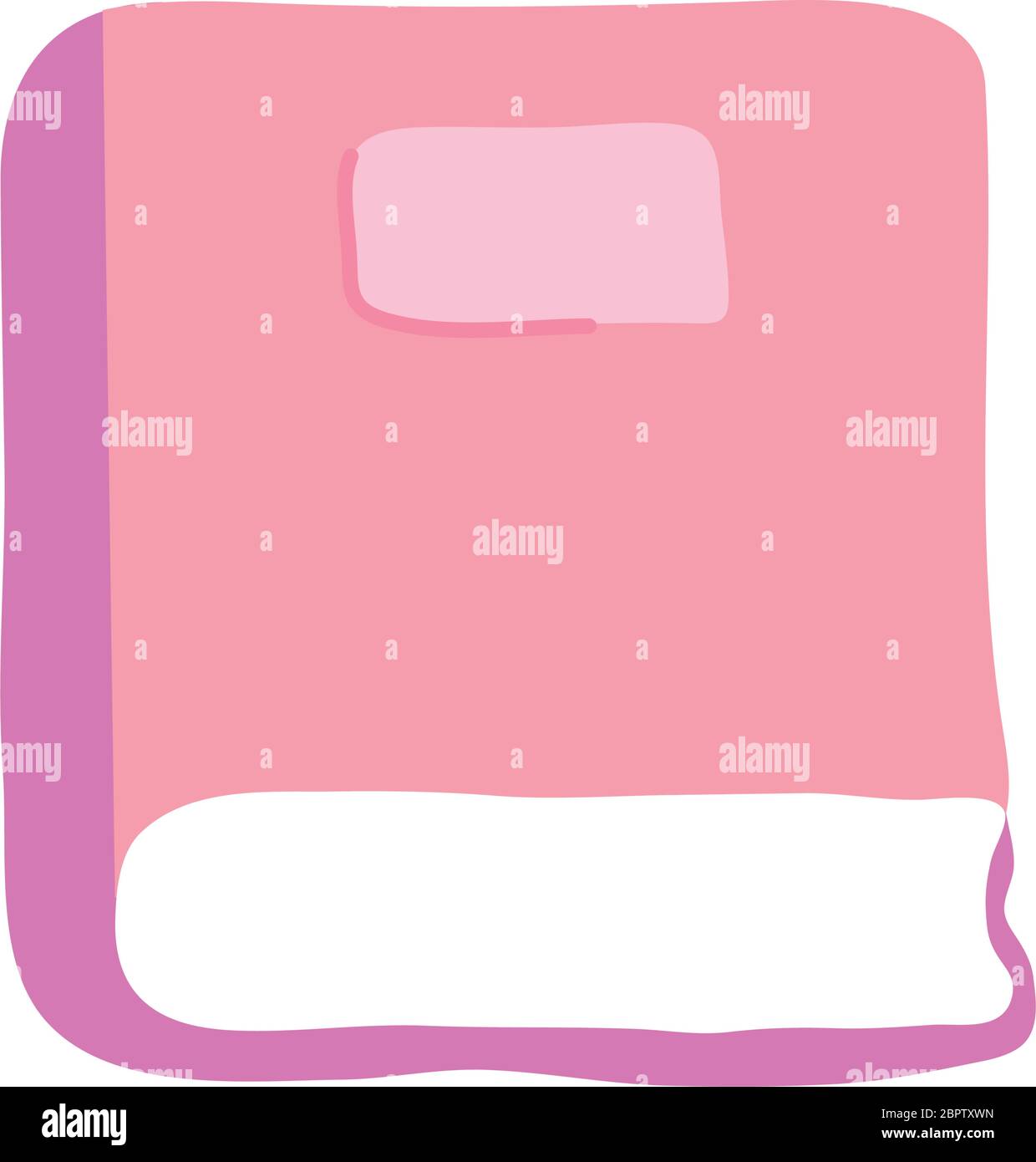 academic book icon over white background, flat style, vector ...