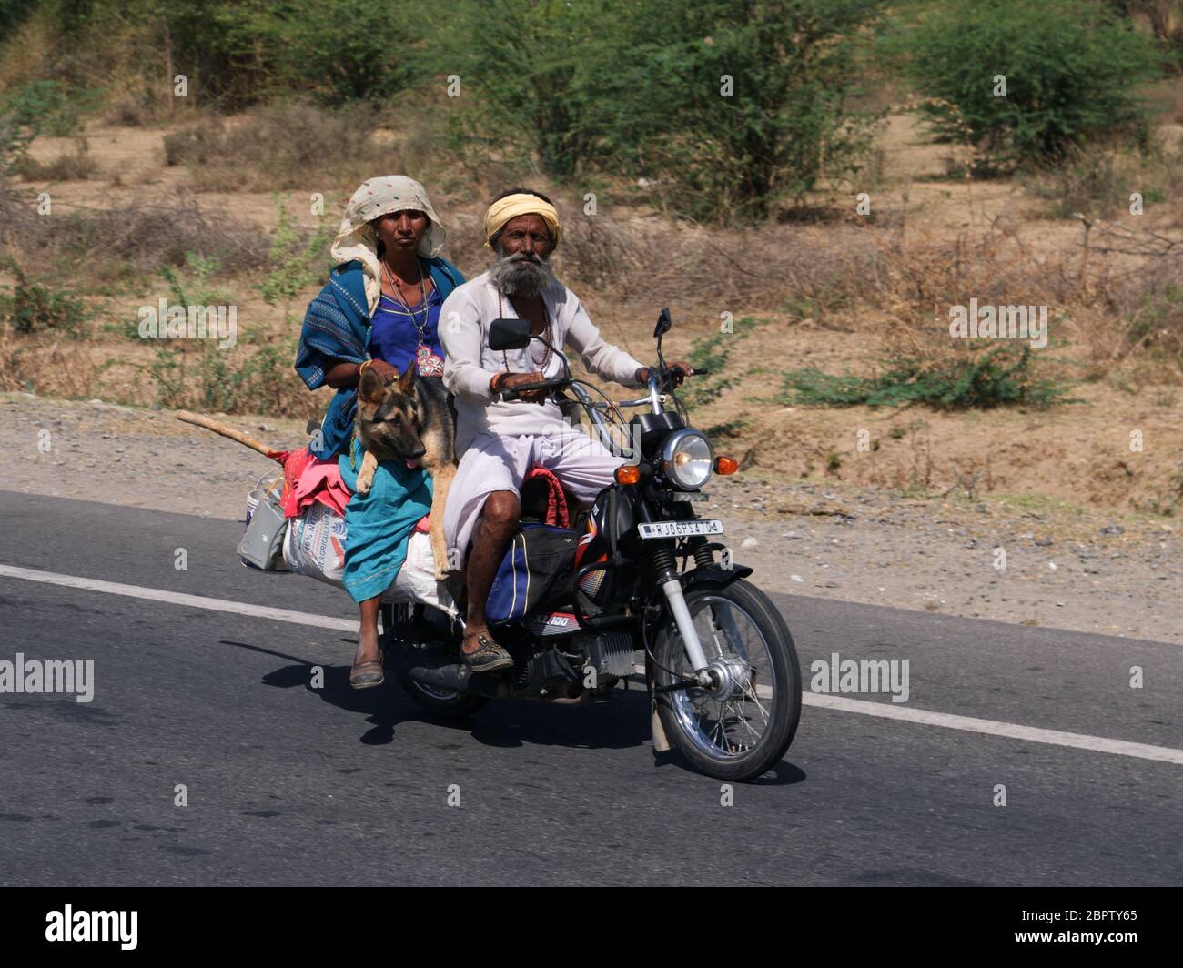 The Golden Quadrilateral in India Stock Photo