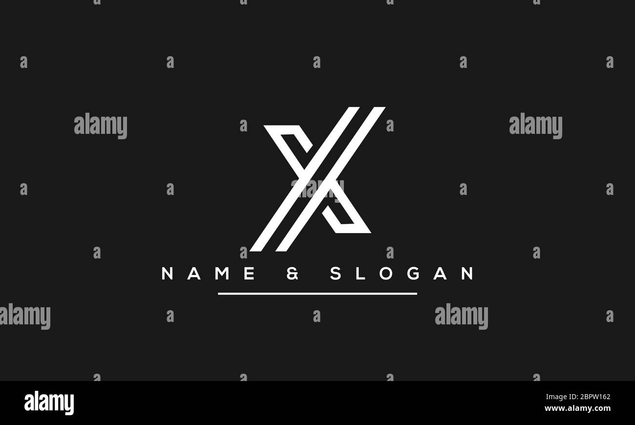 Abstract Letter X Xx Alphabet Logo Monogram Stock Vector Image Art Alamy