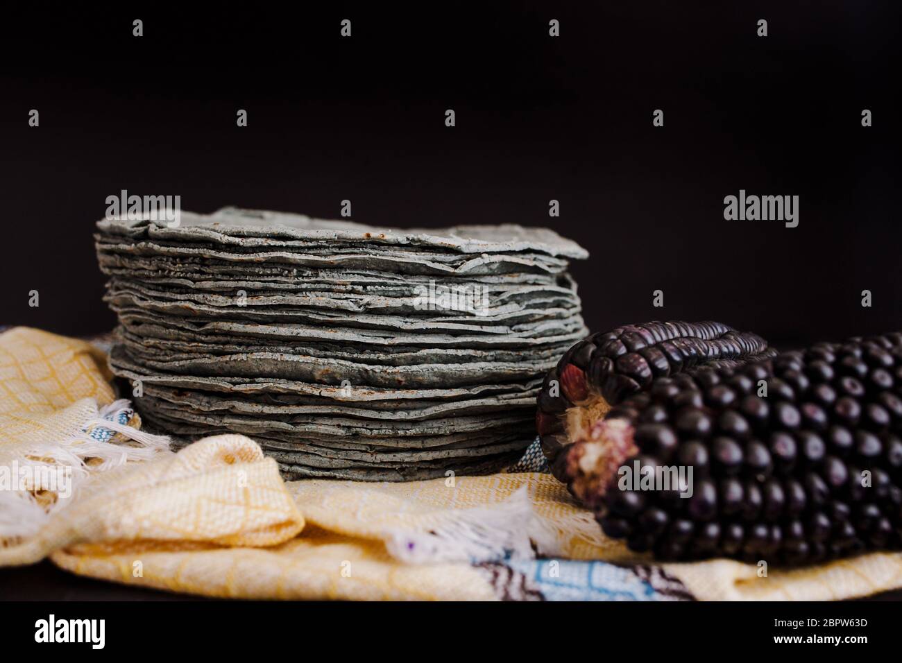 tortillas azules, blue corn, mexican food traditional food in mexico