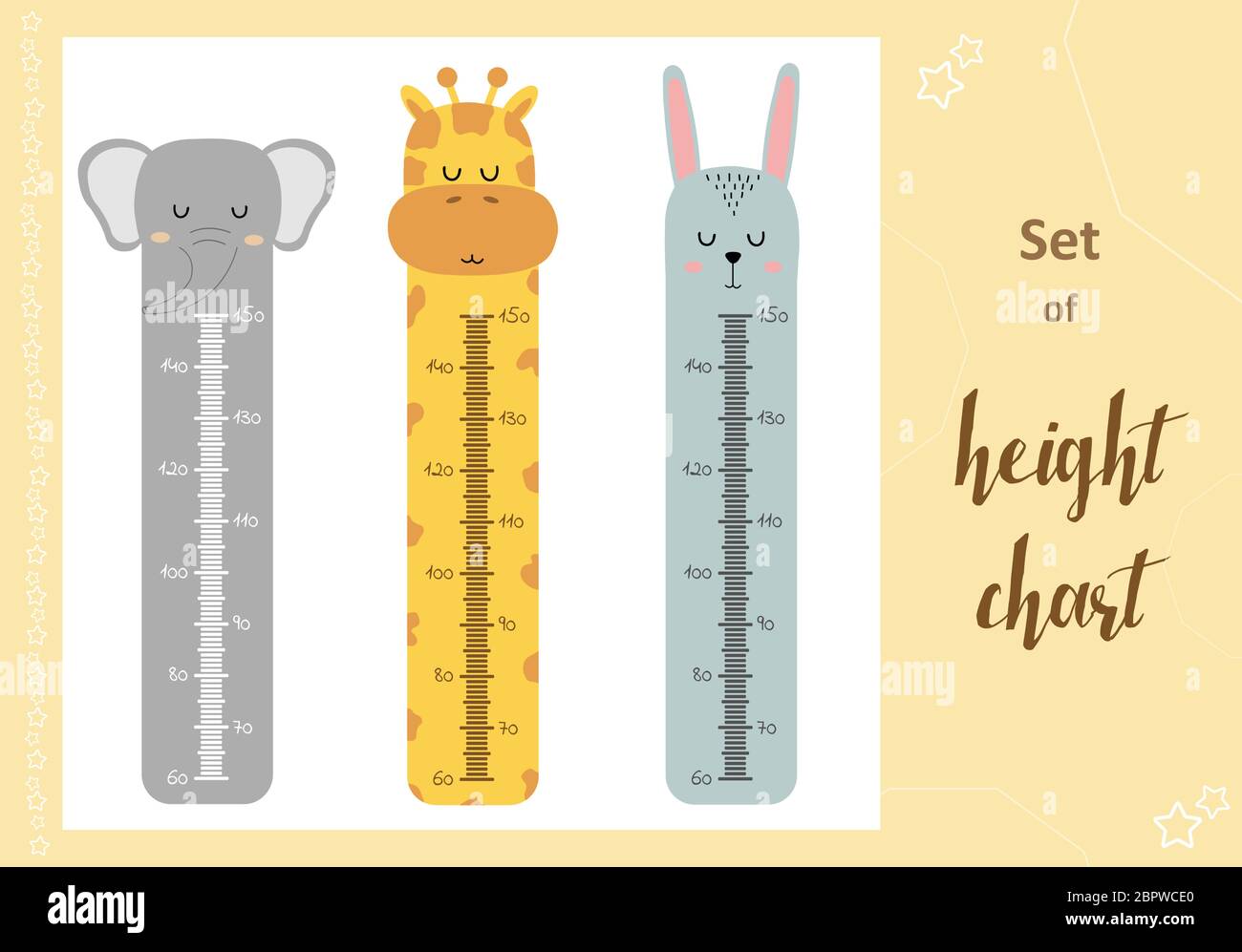 https://c8.alamy.com/comp/2BPWCE0/kids-space-height-chart-cute-wall-meter-with-funny-animals-vector-template-cartoon-zoo-design-of-childrens-products-in-scandinavian-style-2BPWCE0.jpg