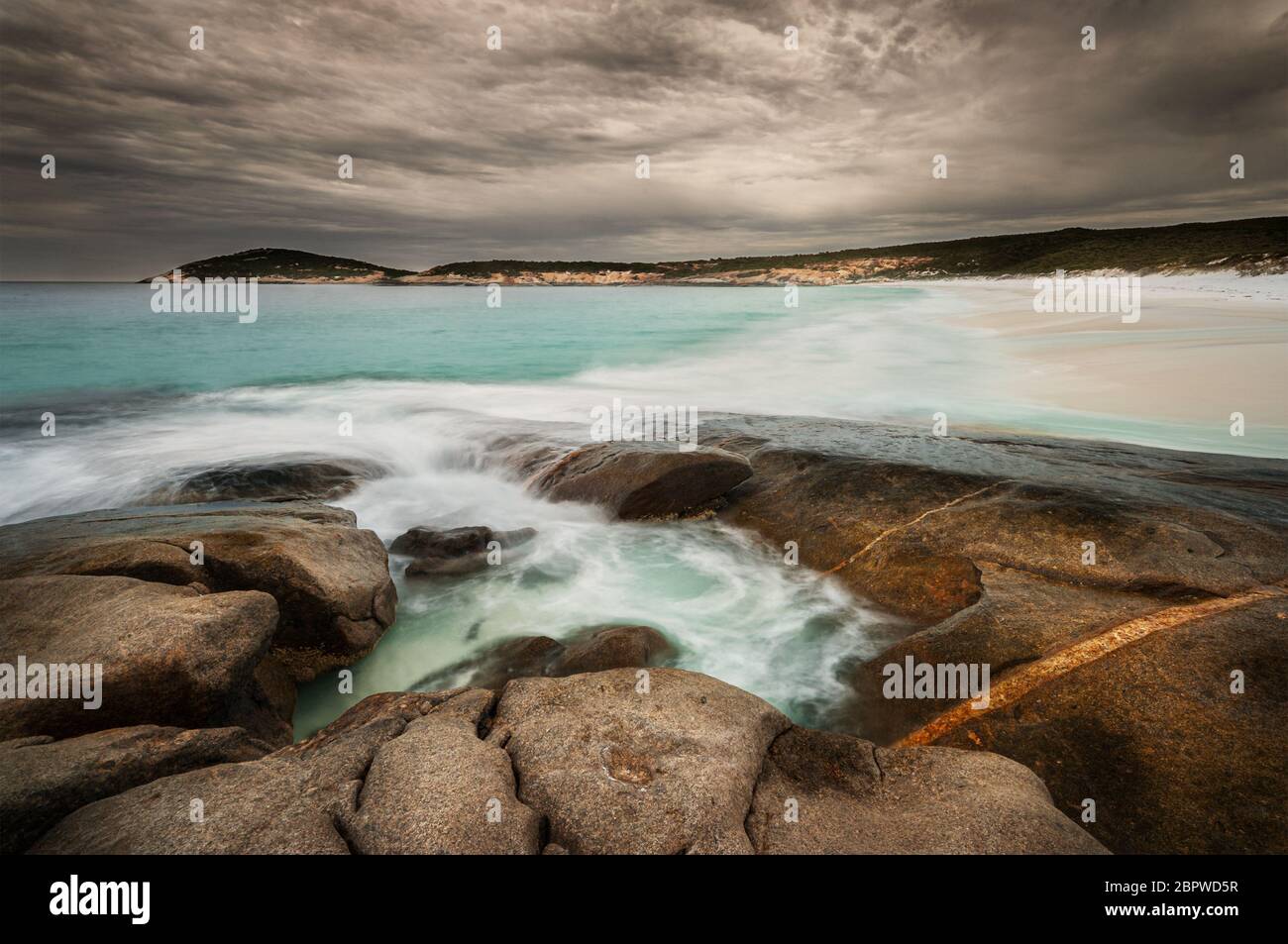 Beautiful Dolphin Cove in Cape Arid National Park. Stock Photo