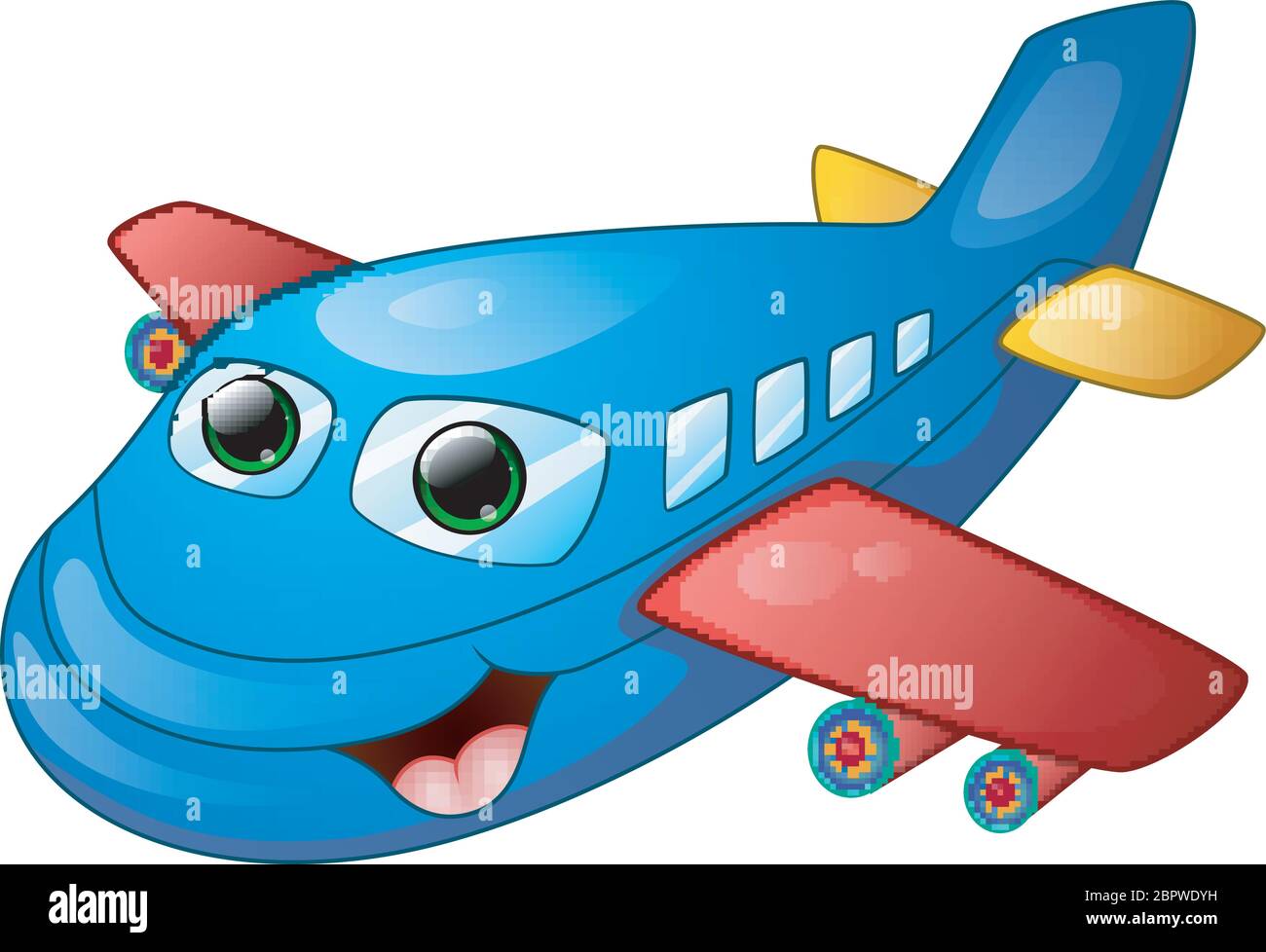 Happy plane cartoon Stock Vector Image & Art - Alamy