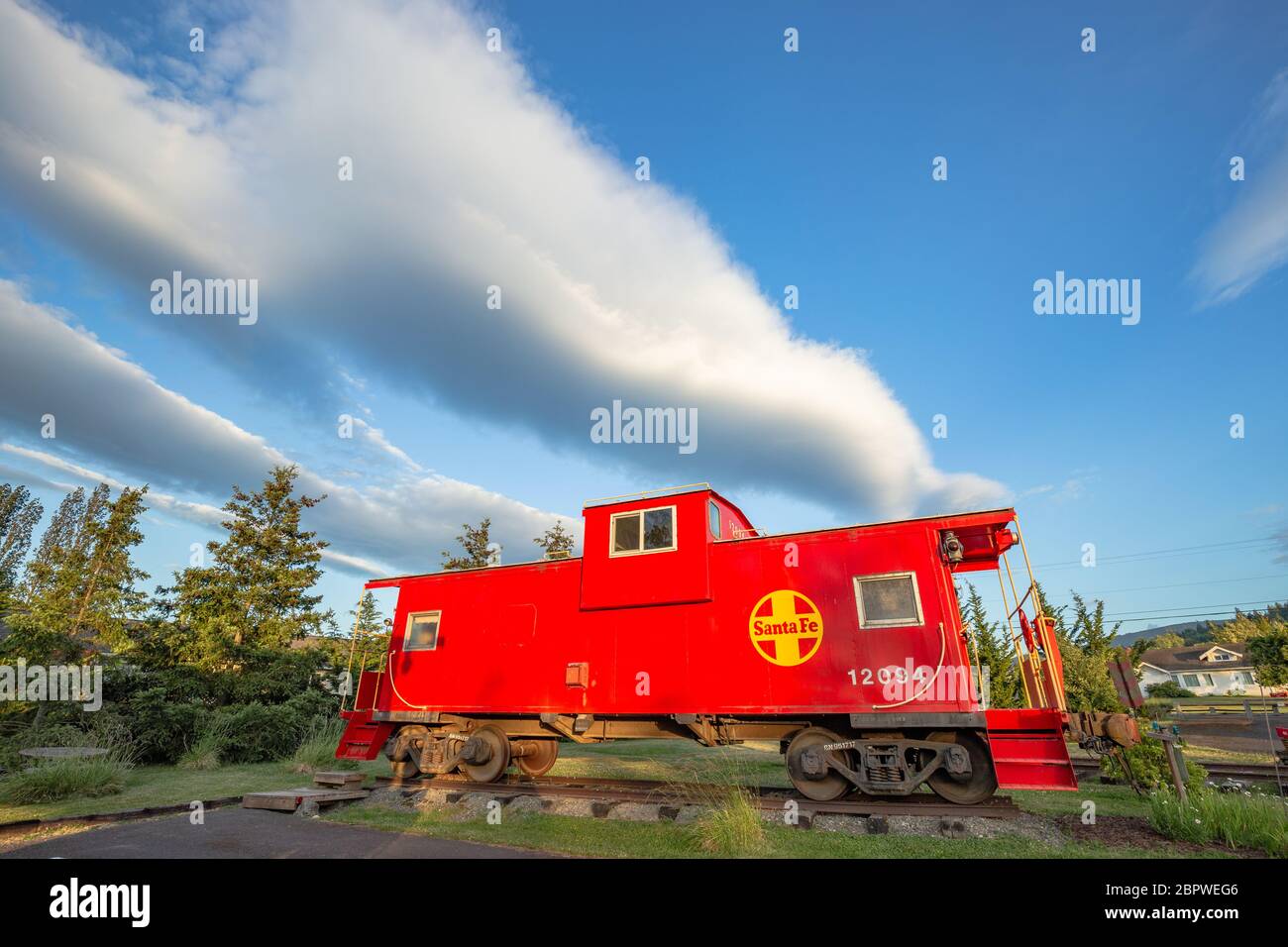 Red Caboose Getaway is a railroad themed bed and breakfast in Sequim