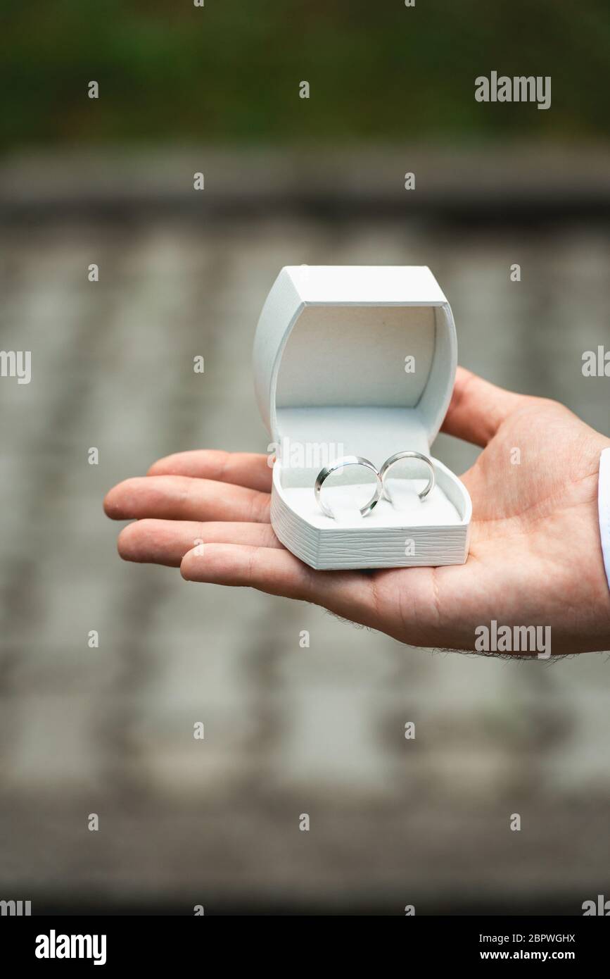 wedding ring in a box