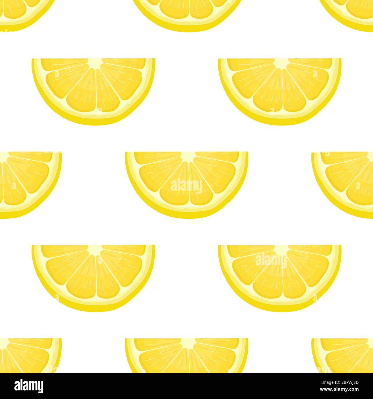 Seamless pattern with fresh bright exotic cut slice lemon fruit on ...
