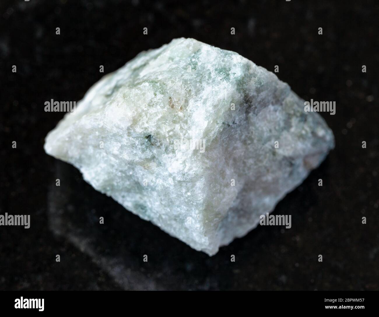 closeup of sample of natural mineral from geological collection - rough ...