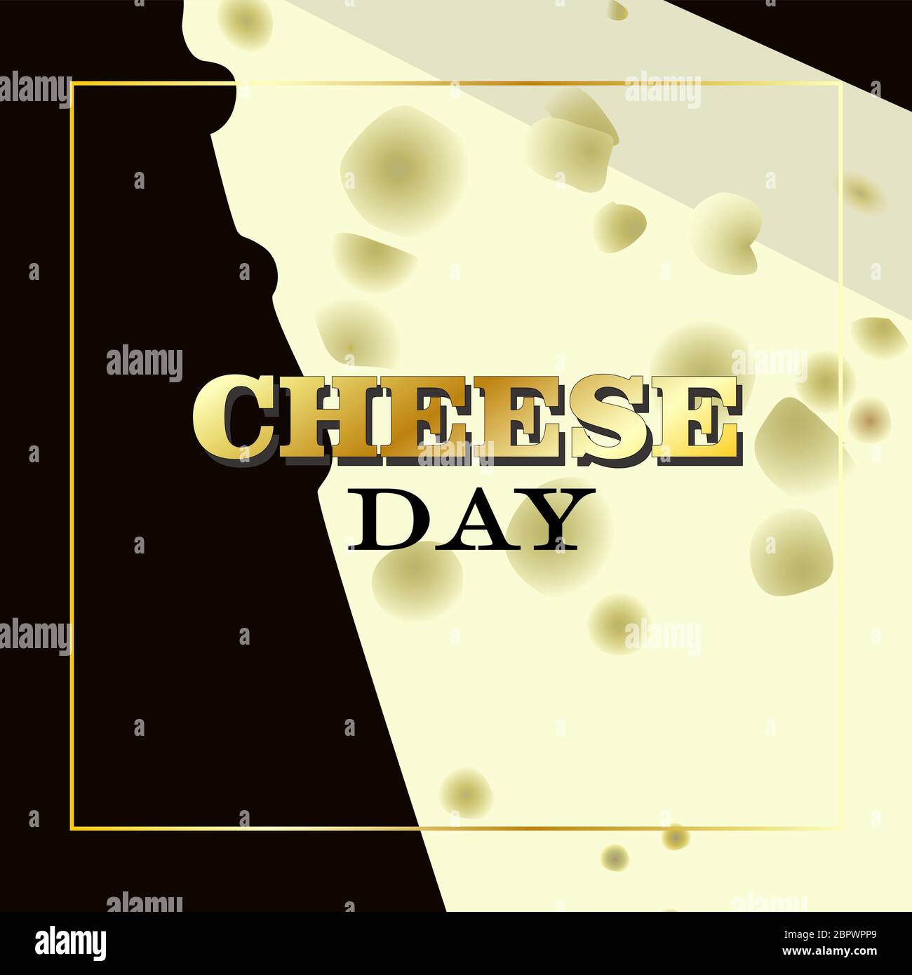 Postcards and flyers about cheese. International Cheese Day. Vector