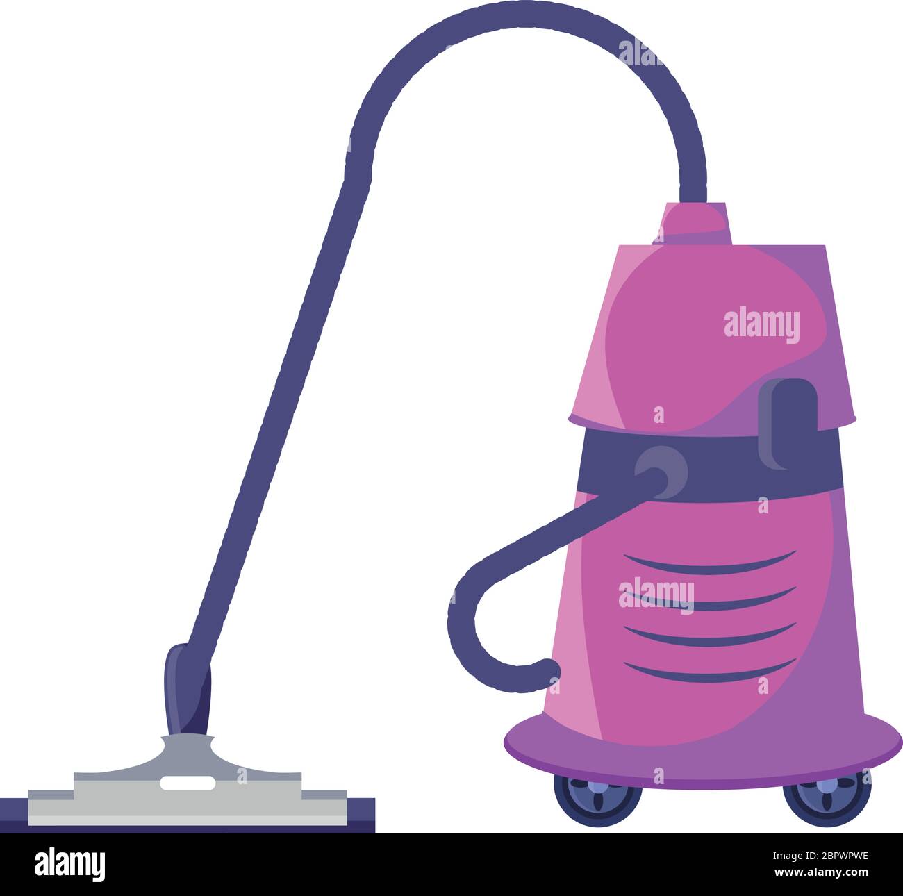 heavy duty vacuum cleaner on white background vector illustration ...