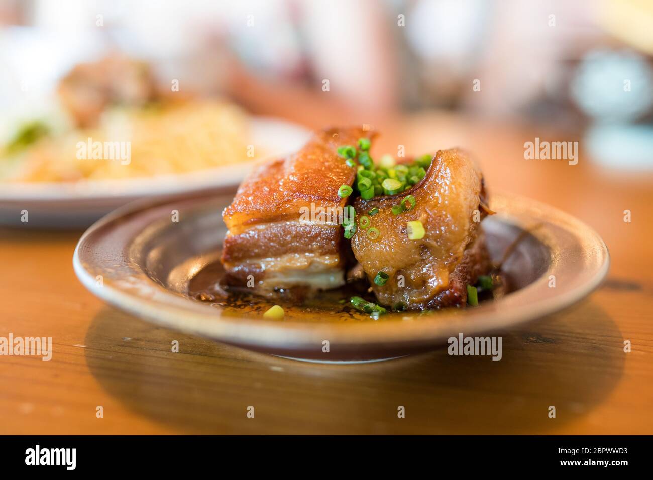 Okinawa cuisine pork belly Stock Photo