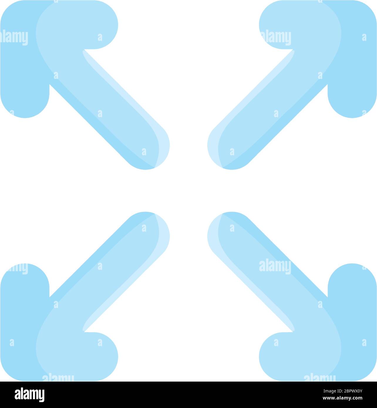 Arrows in four directions flat style icon design of web forward and ...