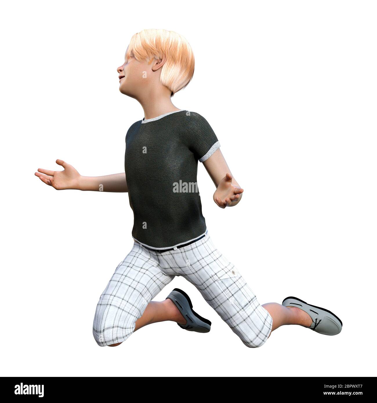 Boy Rendering 3D rendering of a teenager boy isolated on white background Stock Photo ...