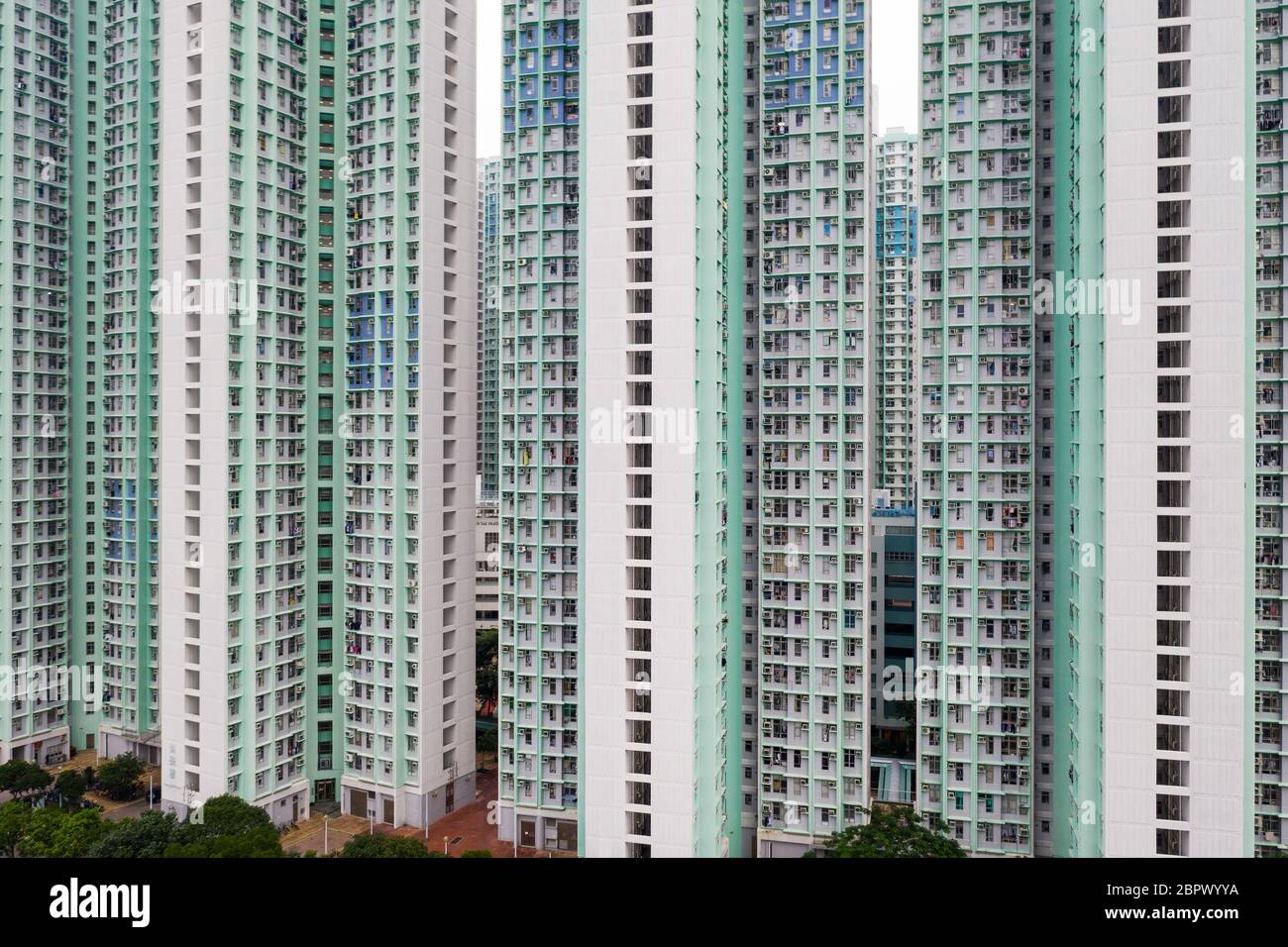 Hong Kong apartment building Stock Photo Alamy