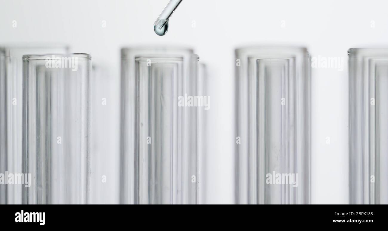 Science laboratory test tubes Stock Photo Alamy