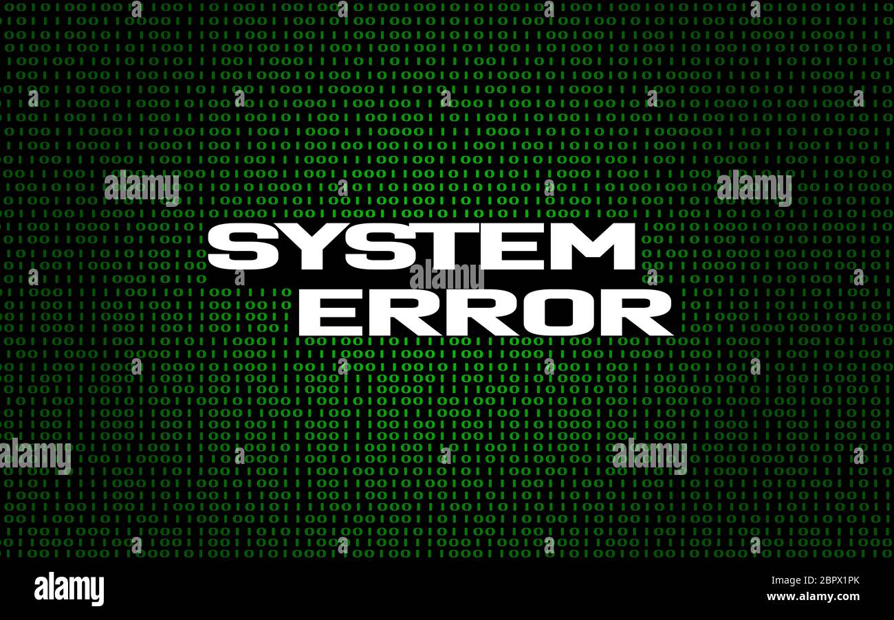 System Error On Binary Code Background 3d Rendering Stock Photo Alamy System Error On Binary Code Background 3d Rendering Stock Photo Alamy