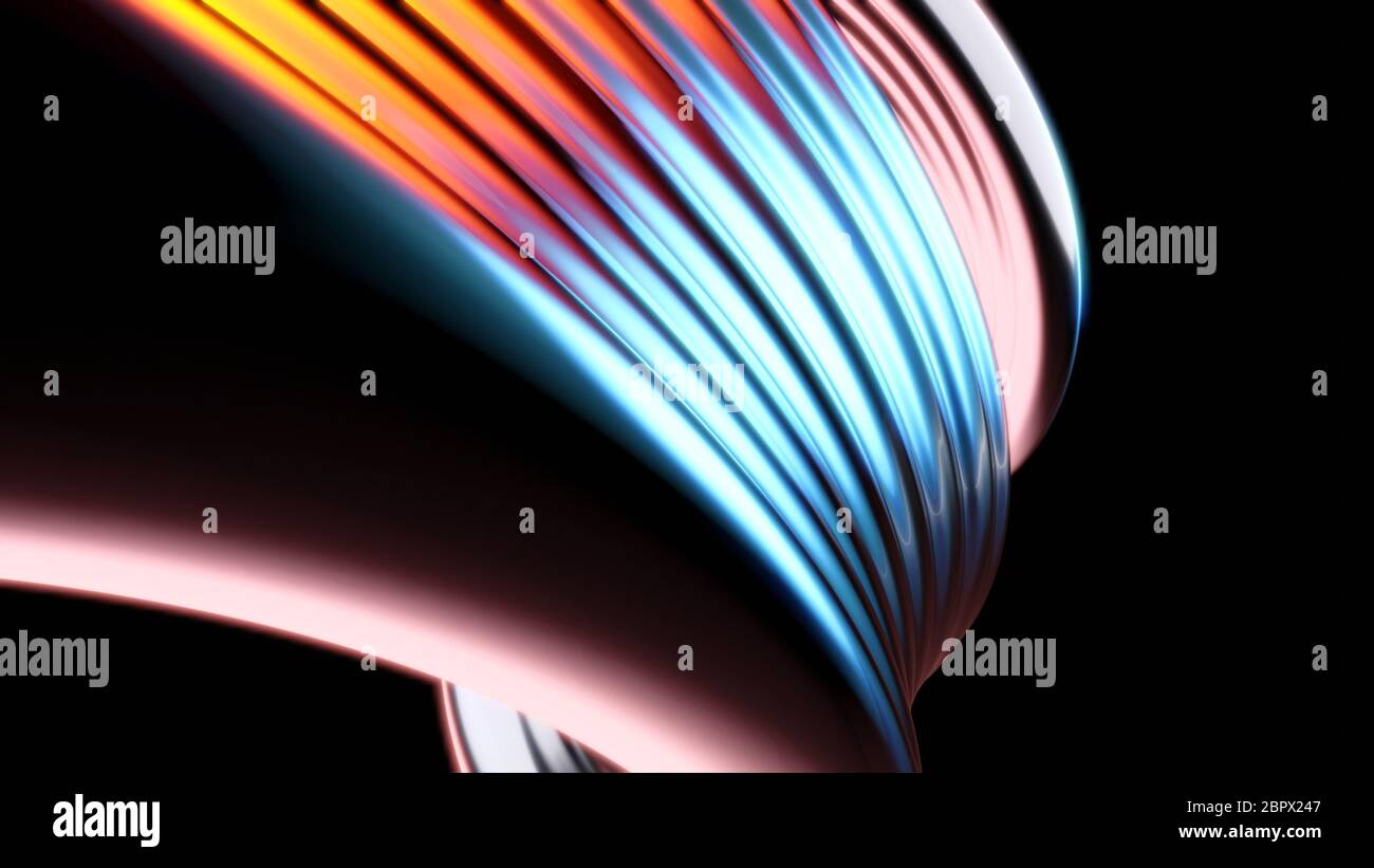 Abstract waves - 3D Illustration Stock Photo - Alamy