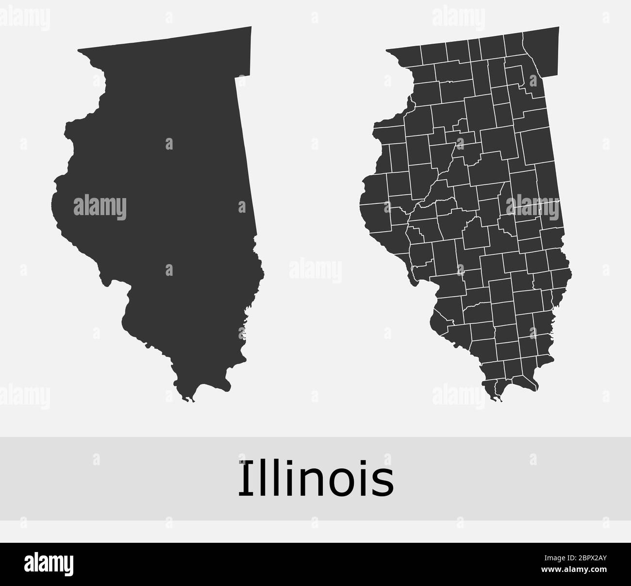 Illinois municipalities Stock Vector Images Alamy