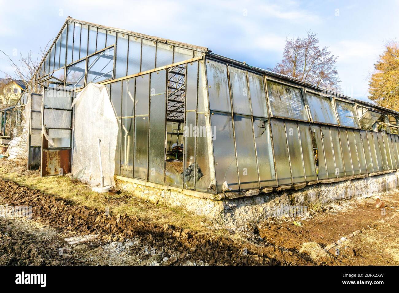 Greenhouse glass broken hires stock photography and images Alamy