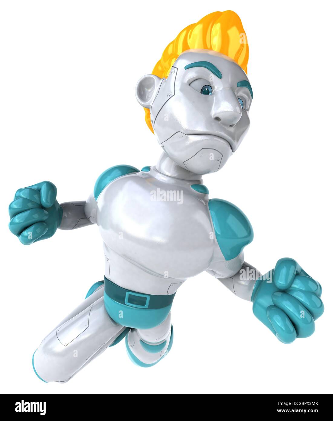 Robot - 3D Illustration Stock Photo