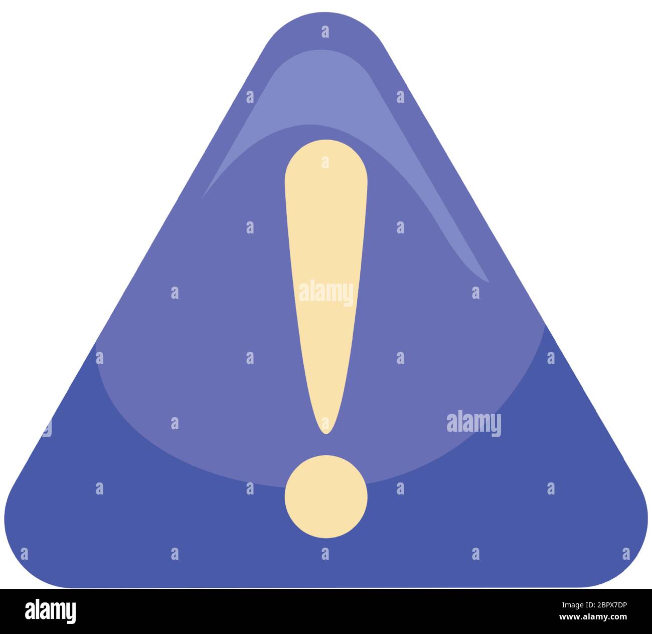 Exclamation mark inside triangle flat style icon design, Alarm caution  warning and problem theme Vector illustration Stock Vector Image & Art -  Alamy