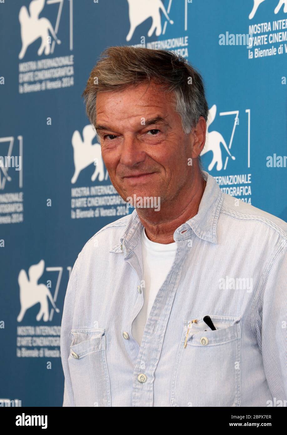 VENICE, ITALY - AUGUST 30: Benoit Jacquot attends the '3 Coeurs' photocall during the 71st Venice Film Festival on August 30, 2014 in Venice, Italy Stock Photo