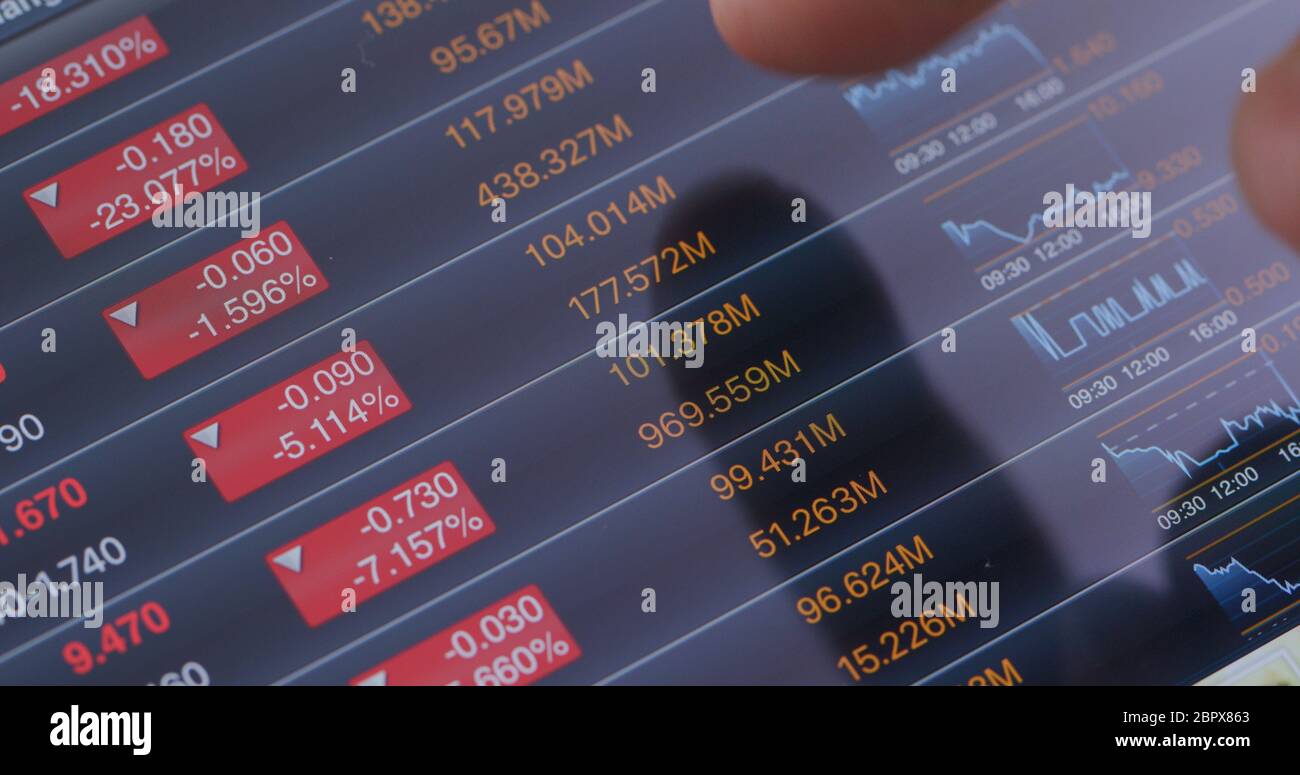 Stock market showing recession data hi-res stock photography and images ...